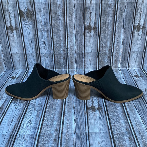 NWOT Time & Tru Black Memory Foam Backless Clog Heels Size 9 - Picture 11 of 12